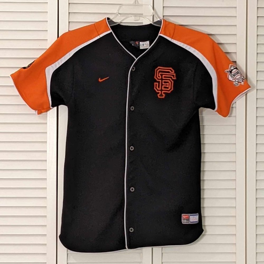 San Francisco Giants Nike MLB Baseball Youth Jersey Black/Orange